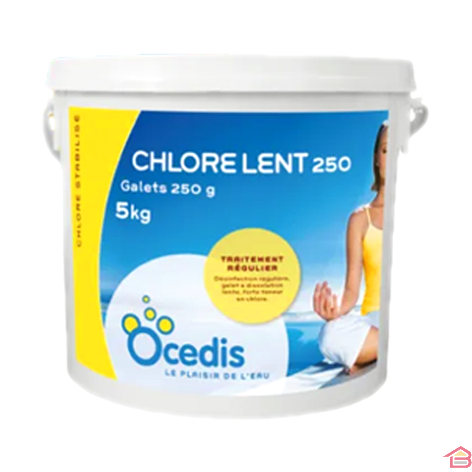 Chlore lent galet 250 g 25 KG